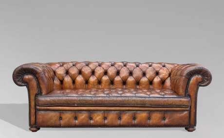 Leather Chesterfield Sofa Brugge at Anthony Short Antiques